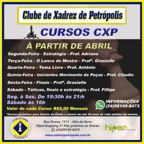 Clube Online Xadrez Brasília - DF •